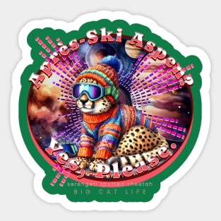 Apres-Ski Aspen Cosmic Beanie Fast Cheetah 72C Sticker